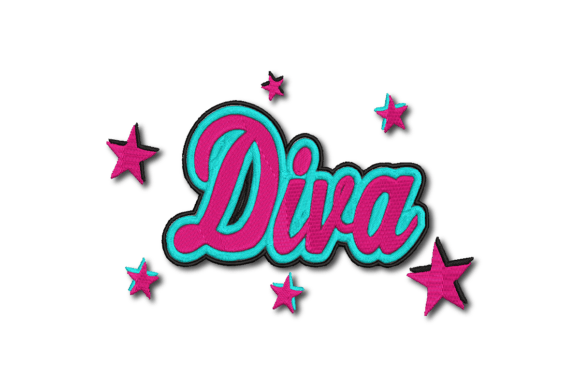 Diva Embroidery Design