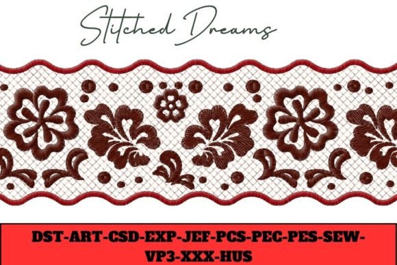 Flower Borders for Seasonal Embroidery